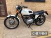 1971 649cc Triumph TR6P Trophy MOTORCYCLE Reg. No. JGY 254K Frame No. GE25233 Engine No. PG39779 Stated to be an ex police machine and still wearing the white paint scheme, the non-matching numbers TR6P was purchased through a Cheffins sale in 2021 at