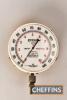 Dunlop original wall-mounted Dunlop air pressure gauge, common in the 1960s and 70s, but difficult to find sixty years later. In good condition, 10ins in diameter