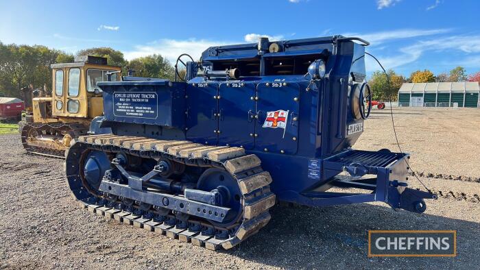 FOWLER Challenger III diesel CRAWLER TRACTOR Reg. No. PLA 561 Serial No. 4480930 An interesting restored RNLI conversion, used to haul lifeboat and carriage of up to 14tons over various types of terrain. A whole host of modifications include completely en