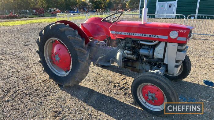 c1966 MASSEY FERGUSON 130 4cylinder diesel TRACTOR A restored example with working hydraulics and showing 2,505 hours which are believed to be genuine