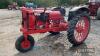 INTERNATIONAL FARMALL F12 4cylinder petrol TRACTOR Fitted with single row beet lifter, standing on new tyres. Ex-Holkham Hall - 3