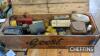 Geest Industries wooden box, containing various tins, together with other boxes