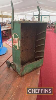 Castol Oil bottle rack trolley for restoration