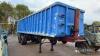 1982 York tandem axle bulk tipping trailer fitted with Wilcox aluminium body on ROR steel, gross weight 29,980kg, plating certificate in office (10% + VAT (minimum £2.50 + VAT per lot)