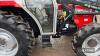 1996 MASSEY FERGUSON 372 diesel 4wd TRACTOR Fitted with low profile cab, Trima Professional parallel lift loader and joystick control c/w work lights, beacon and rear wiper. Showing 1,933 hours - 22