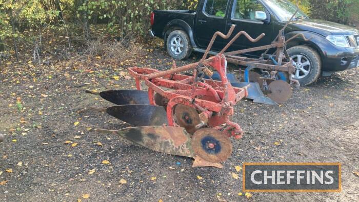 International 3furrow plough with depth wheel