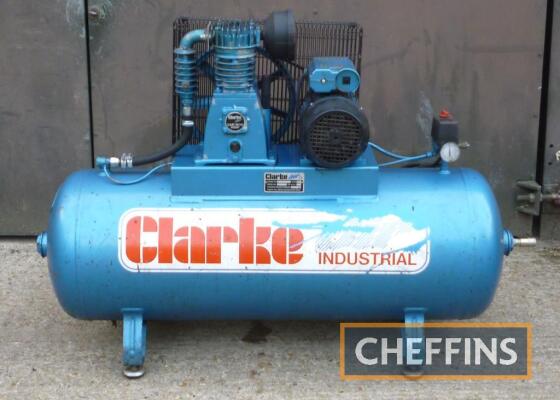 Clarke Industrial 150l 3hp air compressor, 10bar, 230v