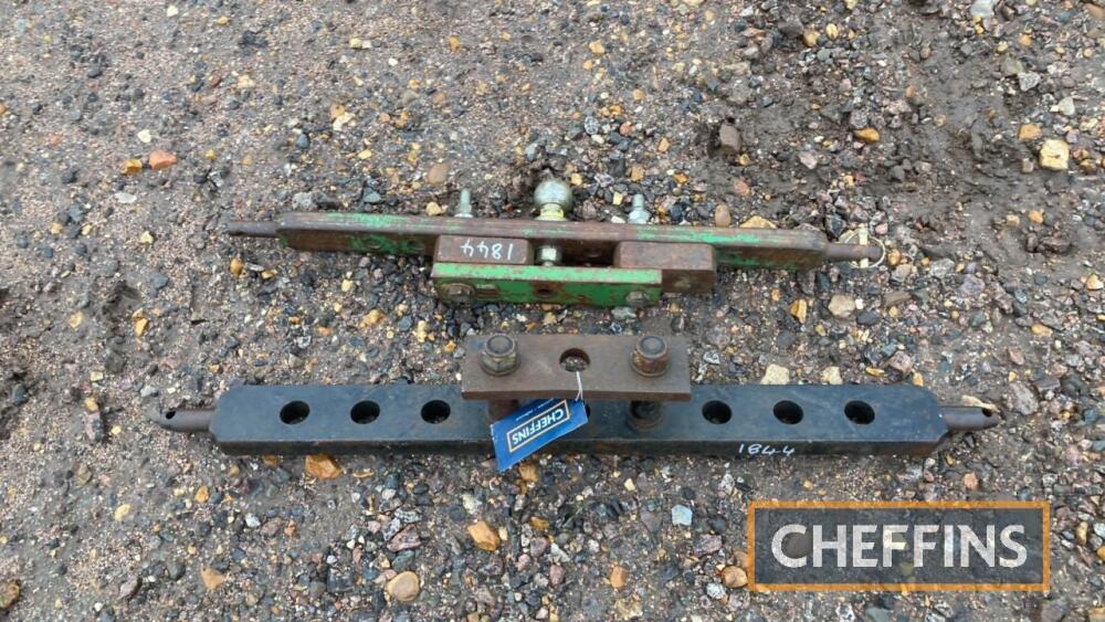 2no. tractor drawbars with clevises Vintage results October 2022