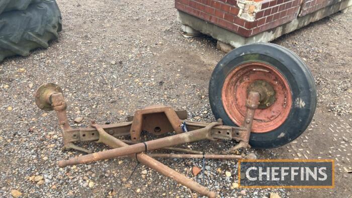 Massey Ferguson 35 front axle with wheels