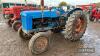 FORDSON Major 4cylinder diesel TRACTOR Fitted with new cowle, wings and bonnet, stated to be a good runner - 3