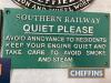 Darnall and Southern Railway, 4 reproduction cast iron signs - 2