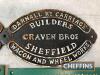 Darnall and Southern Railway, 4 reproduction cast iron signs - 3