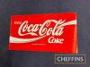 Enjoy Coca-Cola, a Perspex sign, 26.5x15.4ins