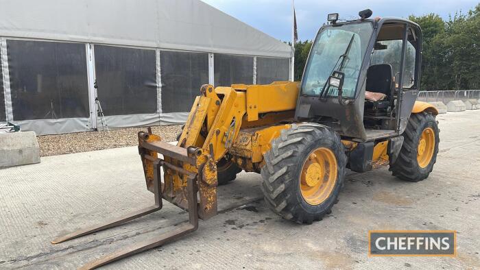 JCB 530-70 Telehandler c/w forklift tines Reg. No. P561 MKJ Ser. No. 0768826