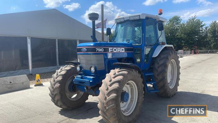 1986 Ford 7910 Diesel Tractor Reg. No. D620 DSR Ser. No. B02954