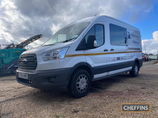 2015 Ford Transit c/w registration documents in office MOT: 09/11/2022 Miles: approx 129680 Reg. No. CY65 AHO