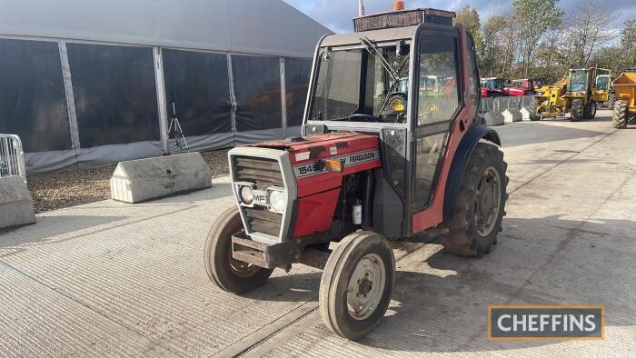 Massey Ferguson 154S Tractor Reg. No. E114 YKE Ser. No. 133C0050