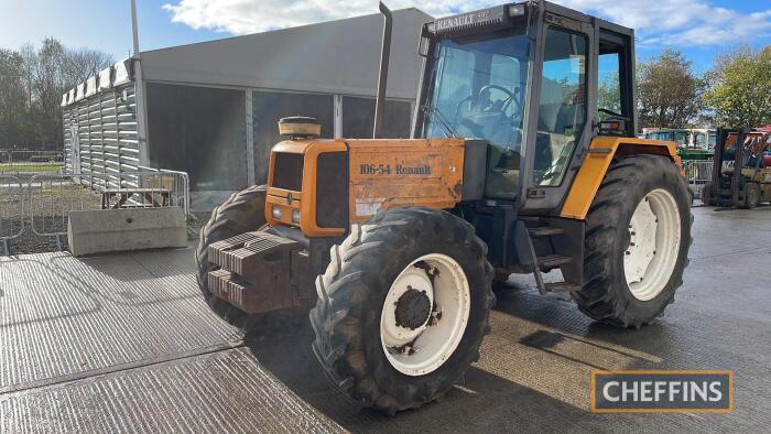 Renault 10654 40k Tractor c/w turbo & weights, registration documents in office Reg. No. L144 JEH