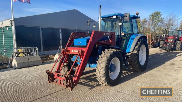 Ford/New Holland 8340 SLE 4wd Tractor c/w Chilton loader Reg. No. M275 UHK