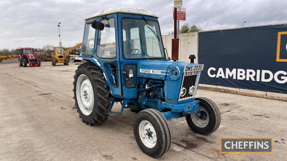 Ford 4600 2wd Tractor c/w power steering, registration documents