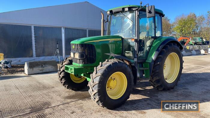 2007 John Deere 6320 4wd Tractor Reg. No. FX07 HHG Ser. No. LO6320C529594