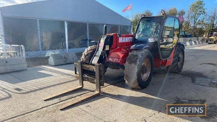 2010 Manitou MLT 740-120 LSU Telehandler c/w air con Hours: approx 7128 ex farm machine