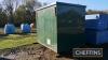 Fibre Glass Shed approx 2.5x2.2 double doors either side - 3