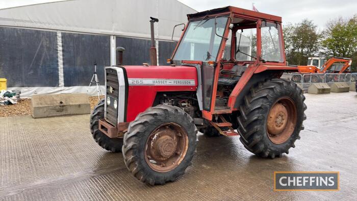 Massey Ferguson 265 4wd Tractor c/w standard gearbox Ser. No. 190617