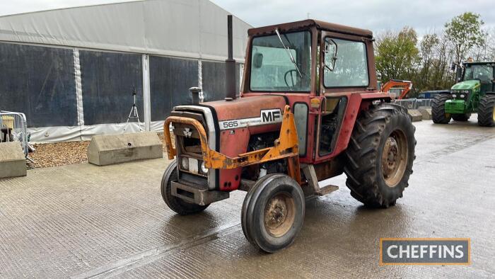 Massey Ferguson 565 2wd Tractor c/w standard gearbox Reg. No. GTA 520V Ser. No. 657003