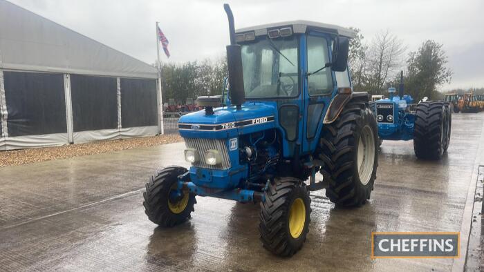 1987 Ford 7610 Super Q 2wd Tractor Reg. No. E718 RKP Ser. No. BB24633