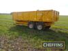 2008 Easterby ET14 14tonne tandem axle steel monocoque trailer with sprung axles and drawbar and hydraulic tailgate on 385/65R22.5 wheels and tyres Serial No. 4321 - 5