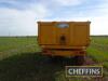 2008 Easterby ET14 14tonne tandem axle steel monocoque trailer with sprung axles and drawbar and hydraulic tailgate on 385/65R22.5 wheels and tyres Serial No. 4321 - 6