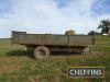 Single axle hydraulic tipping trailer on 385/65R22.5 wheels and tyres - 9