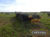 Tandem axle flatbed trailer with 5th wheel on 385/65R22.5 wheels and tyres - 6