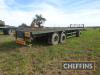 Tandem axle flatbed trailer with 5th wheel on 385/65R22.5 wheels and tyres - 8