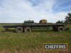 Tandem axle flatbed trailer with 5th wheel on 385/65R22.5 wheels and tyres - 9