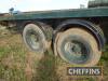 Tandem axle flatbed trailer with 5th wheel on 385/65R22.5 wheels and tyres - 11