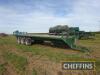 Hancock triple axle flatbed trailer on 385/65R22.5 wheels and tyres