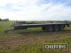 Hancock triple axle flatbed trailer on 385/65R22.5 wheels and tyres - 4