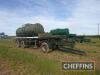 1985 Overland TPT 32E tandem axle bulk liquid fertiliser tanker trailer, fitted with 5th wheel Serial No. 6102