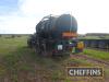 1985 Overland TPT 32E tandem axle bulk liquid fertiliser tanker trailer, fitted with 5th wheel Serial No. 6102 - 6