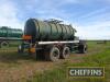 1985 Overland TPT 32E tandem axle bulk liquid fertiliser tanker trailer, fitted with 5th wheel Serial No. 6102 - 8