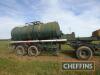 1985 Overland TPT 32E tandem axle bulk liquid fertiliser tanker trailer, fitted with 5th wheel Serial No. 6102 - 9