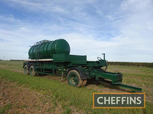 Tandem axle bulk liquid fertiliser tanker, fitted with 5th wheel Serial No. 048282/72