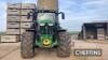 2018 JOHN DEERE 6195R AutoPowr Premium Edition 4wd 50kph TRACTOR Fitted with front linkage and PTO, front and cab suspension on Michelin Mach Xbib 650/85R38 rear and 600/70R28 front wheels and tyres Reg. No. AU68 YOW Serial No. IL06195RLJR914528 Hours: 3, - 2