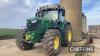 2018 JOHN DEERE 6195R AutoPowr Premium Edition 4wd 50kph TRACTOR Fitted with front linkage and PTO, front and cab suspension on Michelin Mach Xbib 650/85R38 rear and 600/70R28 front wheels and tyres Reg. No. AU68 YOW Serial No. IL06195RLJR914528 Hours: 3, - 3