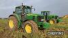 2009 JOHN DEERE 6830 AutoQuad 4wd 40kph TRACTOR Fitted with 900kg front weight, cab and front suspension on Continental 520/85R38 rear and 420/85R28 front wheels and tyres Reg. No. AU59 CMK Serial No. L06830K622575 Hours: 7,744 FDR: 04/09/2009