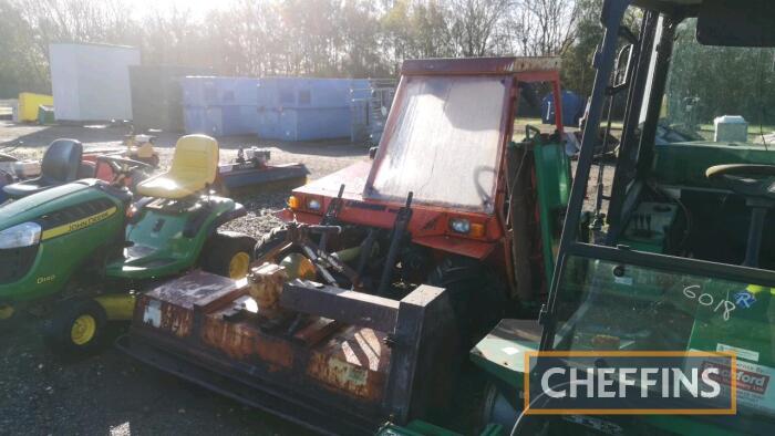 Aebi Burcher 800 c/w flail mower, front & rear linkage, PTO, 4ws