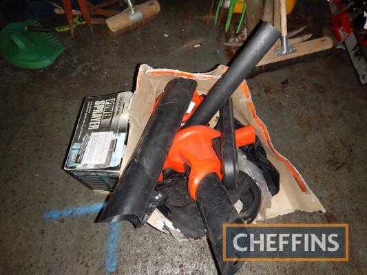 Black & Decker leaf blower and sprayer