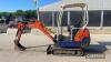 Kubota 1.5ton Mini Digger aux piped, red key available Hours: approx 3829 Ser. No. 78634 - 12